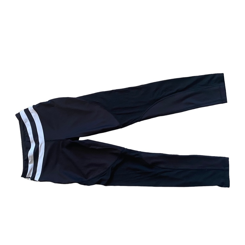 C&C California Black Sea through mesh legging black & white stripes - Picture 8 of 11